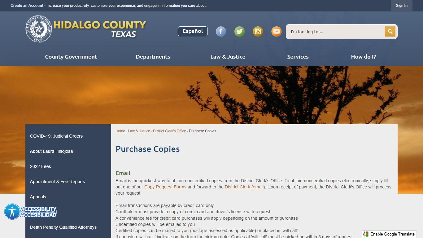 Purchase Copies | Hidalgo County, TX - Official Website